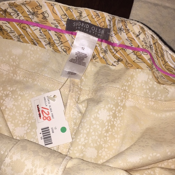 Sigrid Olsen Dress Pants - Retro Detail Vintage Vibes NWT - Picture 3 of 6